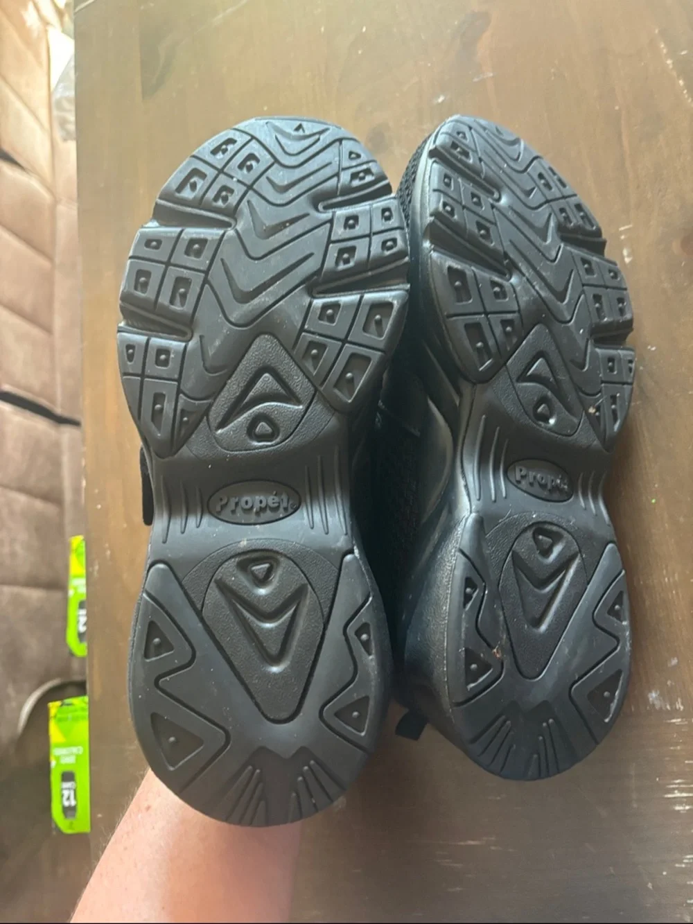 Propet Black Mesh Slip-On Athletic Sneakers